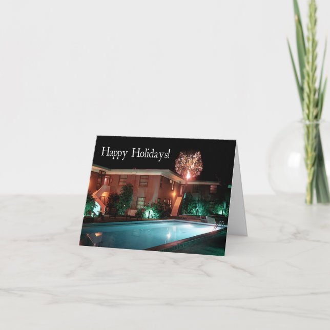 "Joyeuses fêtes du motel" Carte Un-Xmas (Devant)