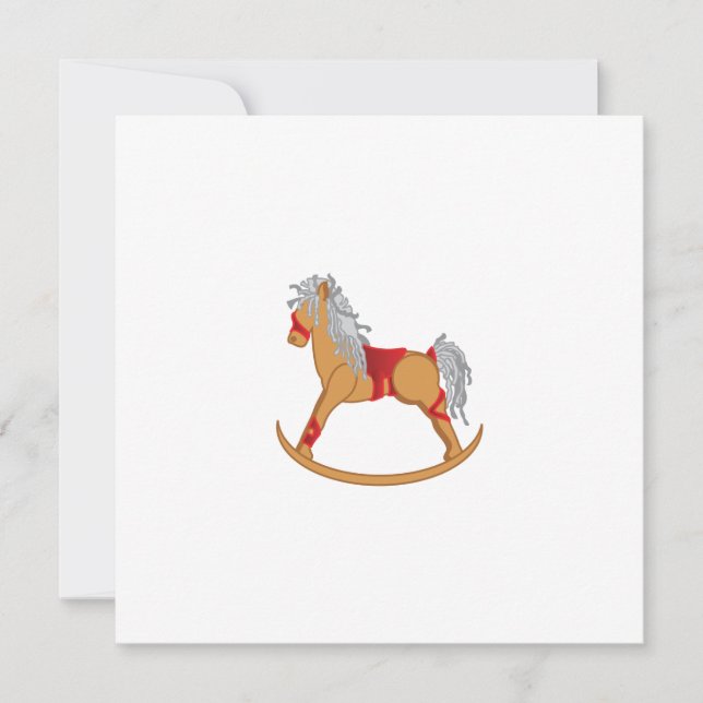 Joyeuses Fêtes : Invitations de Chevaux (Devant)