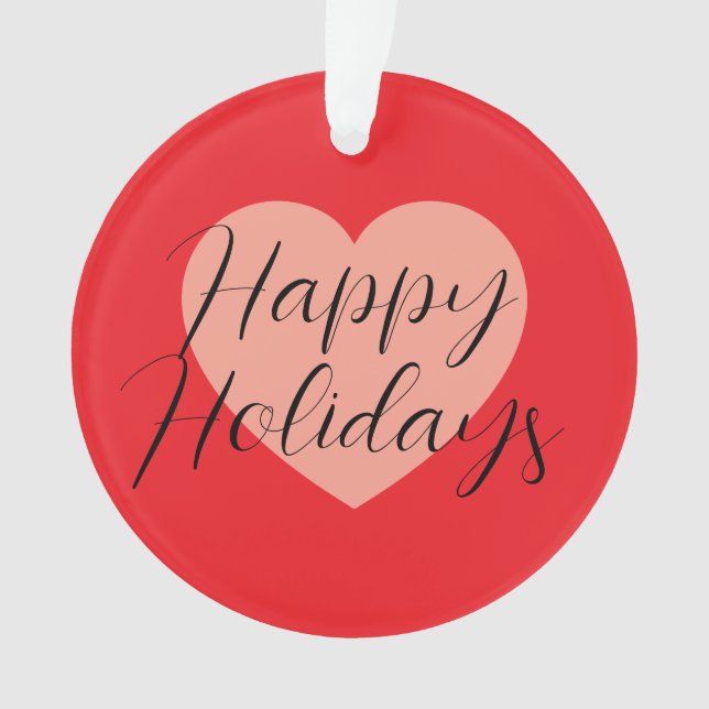 Joyeuses fêtes Joyeux Noël Temps de Noël Coeur (devant)