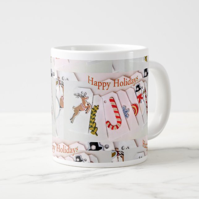Joyeuses fêtes Jumbo Mug (Devant droit)