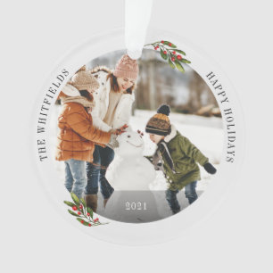 Joyeuses fêtes Keepsaké Famille de Noël Photo