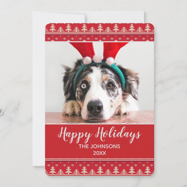 Joyeuses fêtes Motif nordique Photo (Devant)