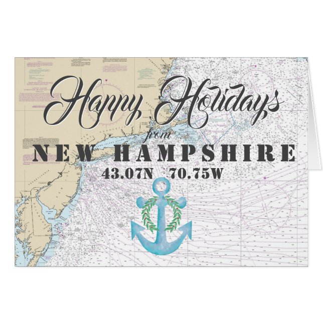 Joyeuses fêtes nautiques du New Hampshire (Devant Horizontal)