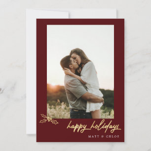 Joyeuses fêtes Noël Carte photo