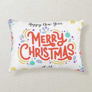 Joyeuses fêtes Noël Coussin de fête