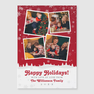 Joyeuses fêtes ! Photos de Noël en rouge et blan