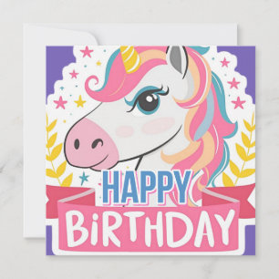 Joyeuses Filles d'anniversaire Anniversaire Unicor
