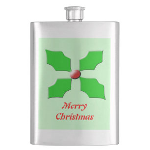 Joyeuses flacons Holly de Noël