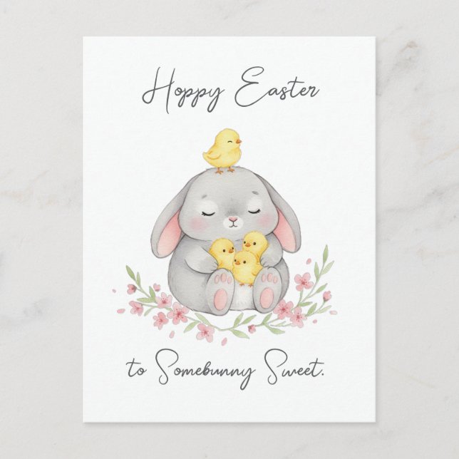 Joyeuses Pâques à Somebunny Sweet Carte de Pâques (Devant)