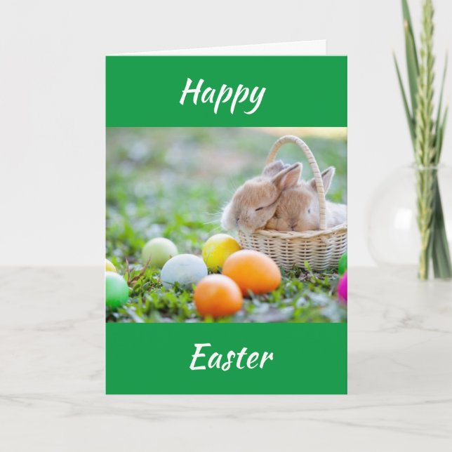***JOYEUSES PÂQUES & BON PRINTEMPS*** CARTE DE PÂQ (Devant)