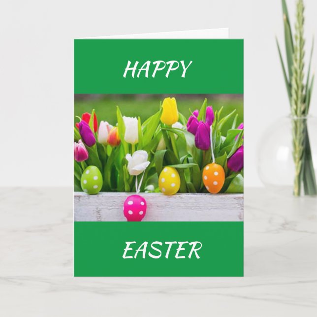 ***JOYEUSES PÂQUES & BON PRINTEMPS*** CARTE DE PÂQ (Devant)