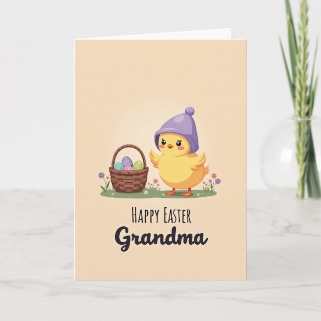 Joyeuses Pâques Carte de vœux à Grand-mère (Devant)
