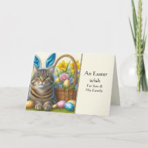 Joyeuses Pâques Carte de vœux de vacances pour fil