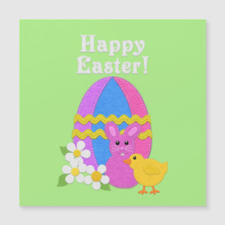 Joyeuses Pâques Felt Look Œuf de Pâques Lapin Pous