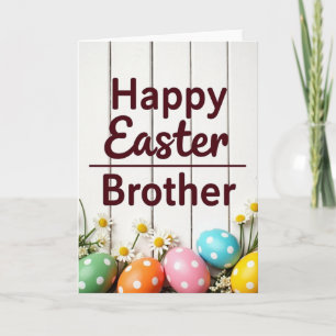 Joyeuses Pâques Frère Carte de Vœux