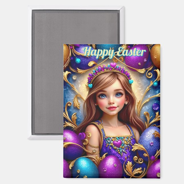 ~ JOYEUSES PÂQUES ~  Magnet (Recto/Verso)