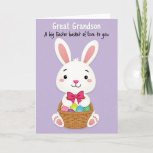 Joyeuses Pâques Petit-Fils Carte