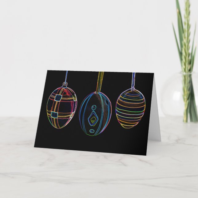 Joyeuses Pâques pour vos proches ! Carte (Devant)