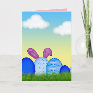 Joyeuses Pâques souhaitent la carte de voeux