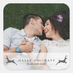 Joyeuses photos de vacances avec Sticker cerf