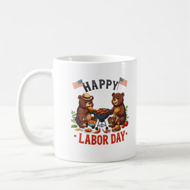 Joyeuses tasses de viande de la Fête du Travail (Gauche)