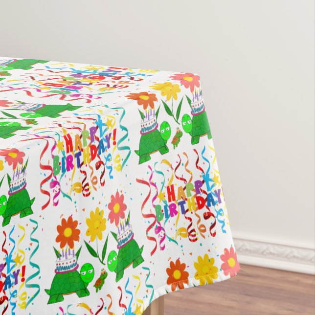 Joyeuses tortues nappes d'anniversaire (In Situ)
