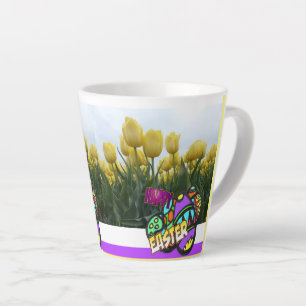 Joyeuses Tulipes Jaunes de Pâques Concevoir la Mug