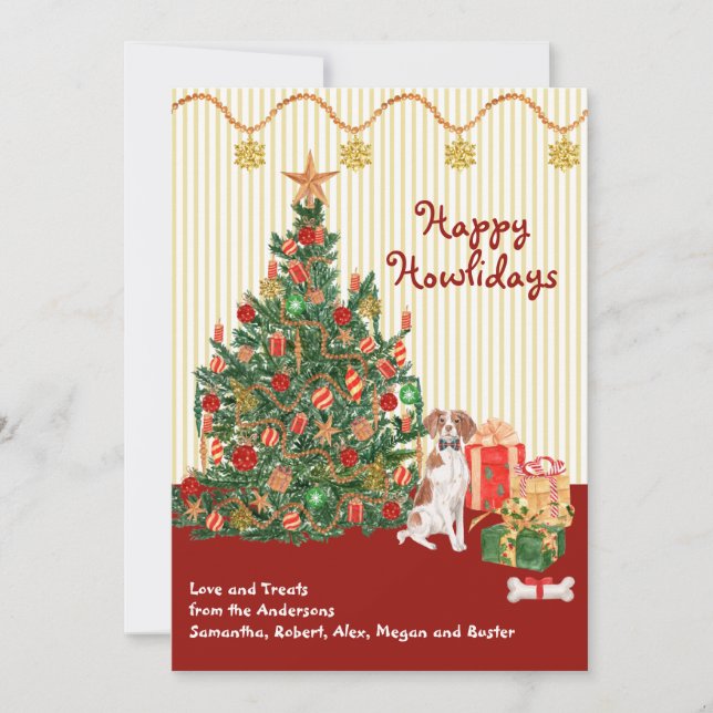 Joyeuses vacances Bretagne SpanielTree présente (Devant)