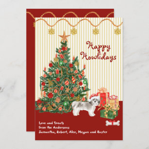 Joyeuses Vacances Cheveux Courtes Shih Tsu Tree pr