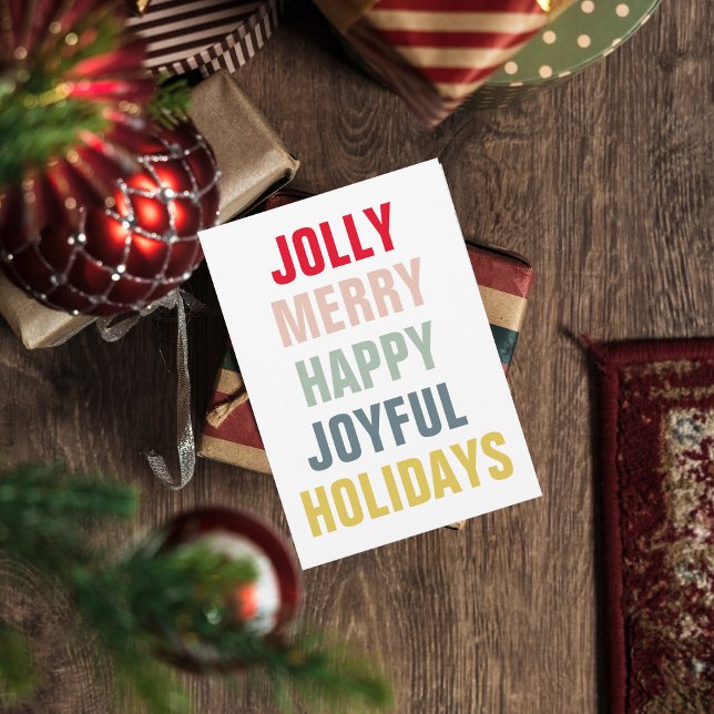 Joyeuses vacances colorées et modernes (Créateur téléchargé)