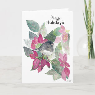 Joyeuses vacances Dark Eyed Junco Carte de vacance
