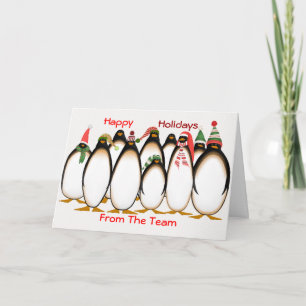 Joyeuses Vacances De La Carte De Noël De L'Équipe