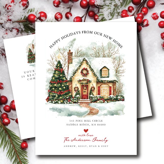 Joyeuses vacances Faire-part en mouvement (Créateur téléchargé)