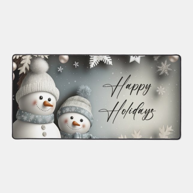 Joyeuses vacances mignonnes hiver Snowman Snowflak (Recto)