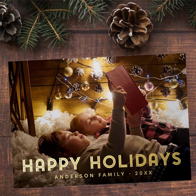 Joyeuses Vacances Moderne Typographie Simple (Créateur téléchargé)