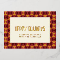 Joyeuses vacances motif du milieu du siècle