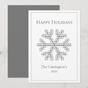 Joyeuses vacances Plaid Snowflake moderne