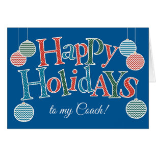 Joyeuses vacances pour entraîneur, Baubles colorés