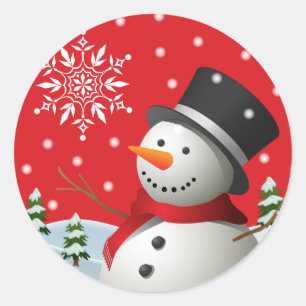 Joyeuses vacances Stickers Snowman