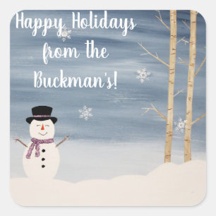 Joyeuses vacances Stickers Snowman