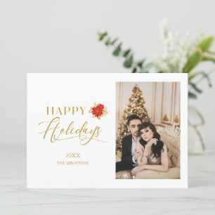 Joyeuses vacances Whimsical Ponsettia Photo de Noë