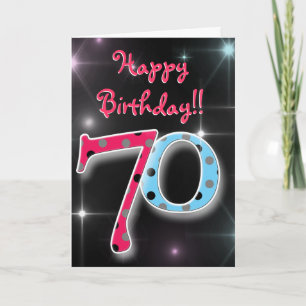 Joyeux 0e anniversaire amusant et brillante carte
