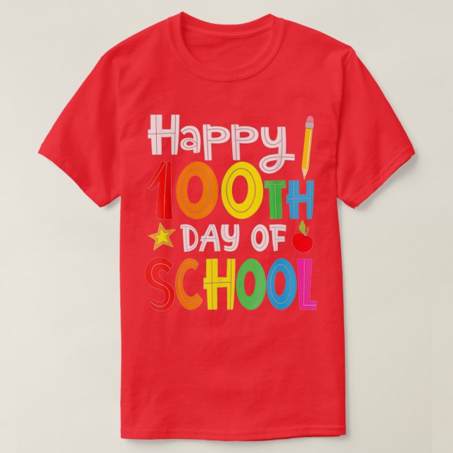 Joyeux 100ème Jour De L'École Classique TShirt (Design devant)