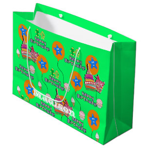 Joyeux 10e anniversaire Sac cadeau #10 Vert