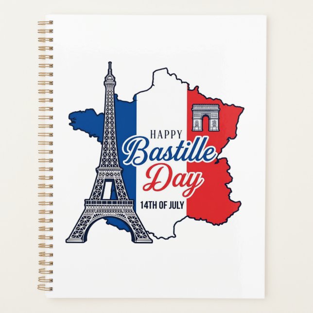 Joyeux 14 juillet France Carte Tour Eiffel Vector_ (Devant)