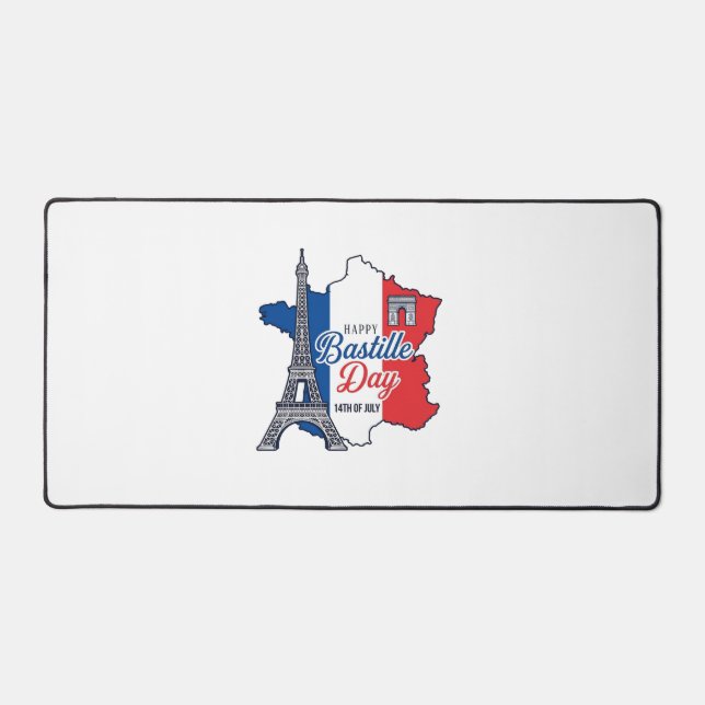 Joyeux 14 juillet France Carte Tour Eiffel Vector_ (Recto)