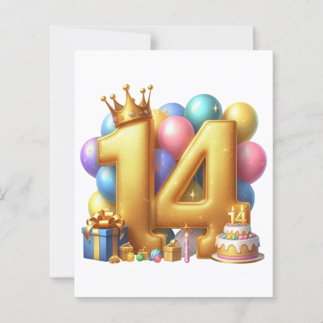 Joyeux 14ème anniversaire (Devant)