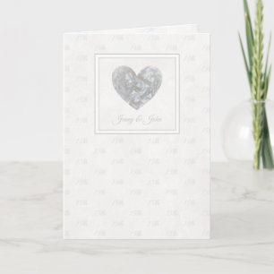 Joyeux 15ème anniversaire de mariage carte à cœur 