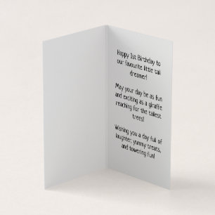 Joyeux 1er anniversaire - Carte pour enfants