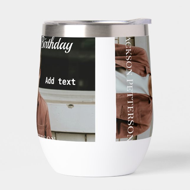 Joyeux 20e anniversaire simple photo ajouter nom d (Gauche)